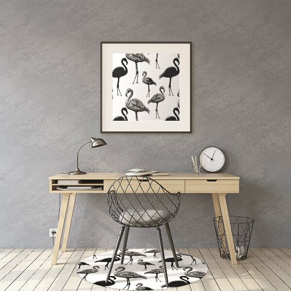 Stuhlmatte Retro-Stil der Flamingos
