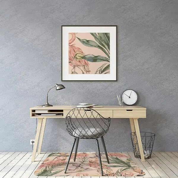 Stuhlmatte Flamingos