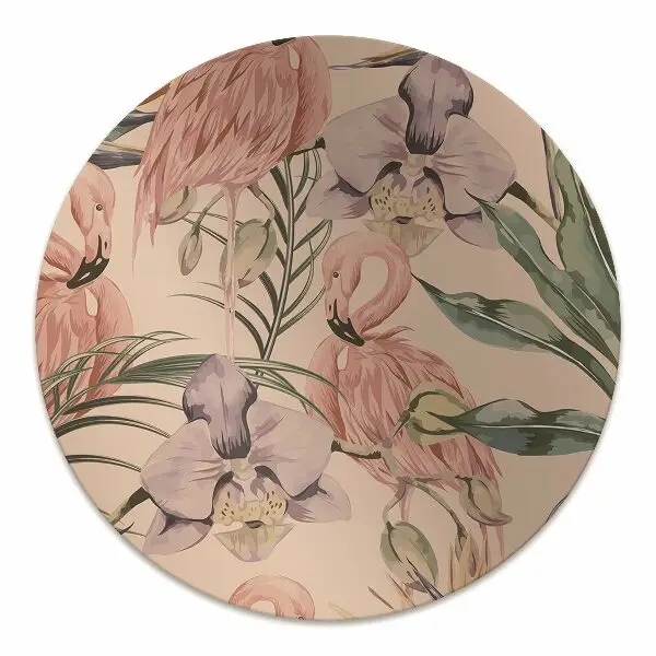 Stuhlmatte Flamingos