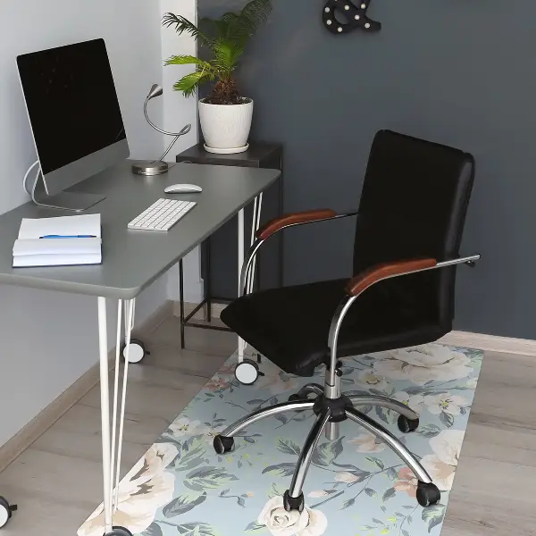 Bürostuhlunterlage Vintage-Art-Blumen