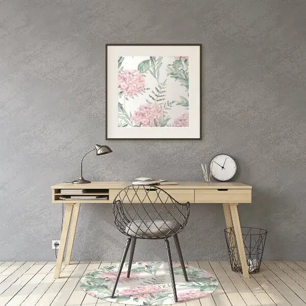 Bodenschutzmatte Helle rosa Blumen