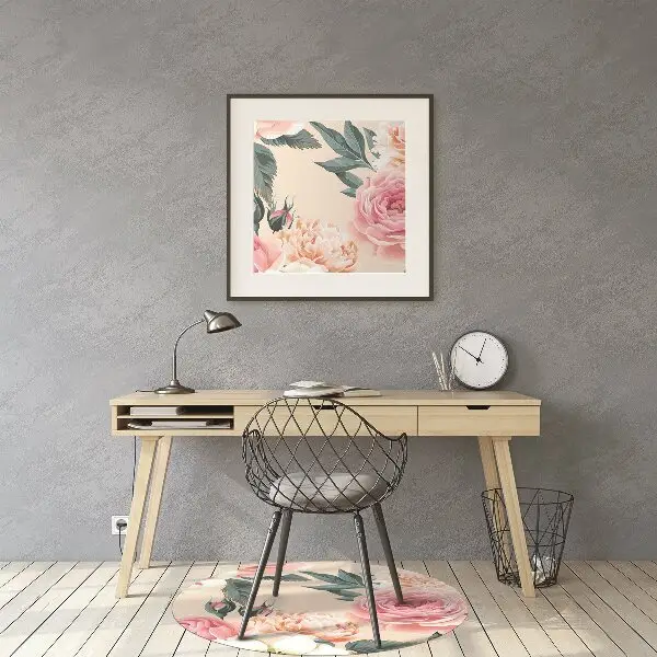 Stuhlmatte Pastellblumen