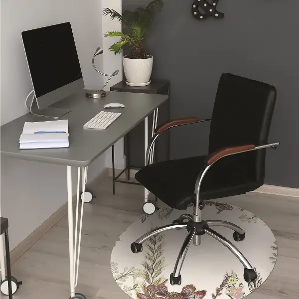 Stuhlmatte für Hartböden Feldblumen