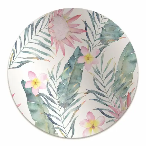 Stuhlunterlage Helle rosa Blumen