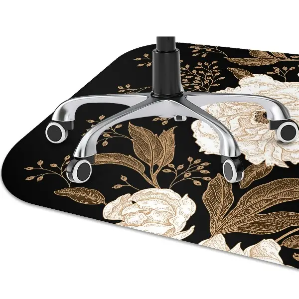 bodenschutzmatte schreibtischstuhl Retro-Stil-Rosen