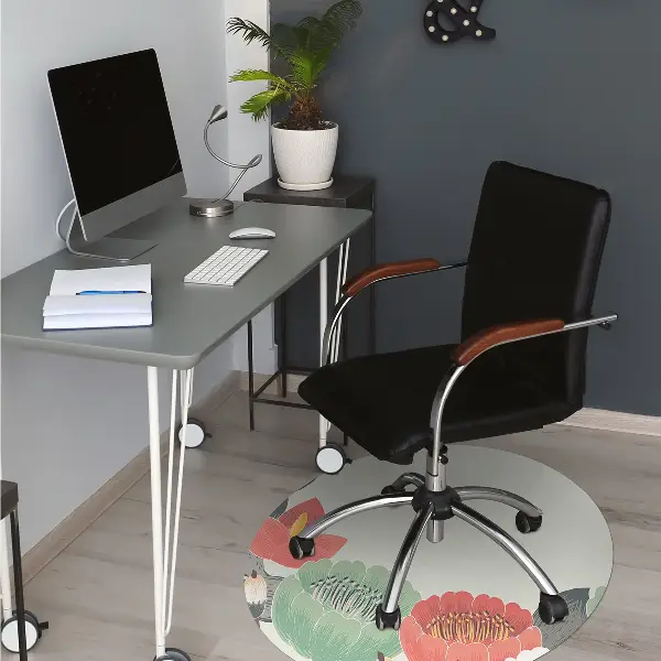 Bürostuhlunterlage Frühlingsblumen