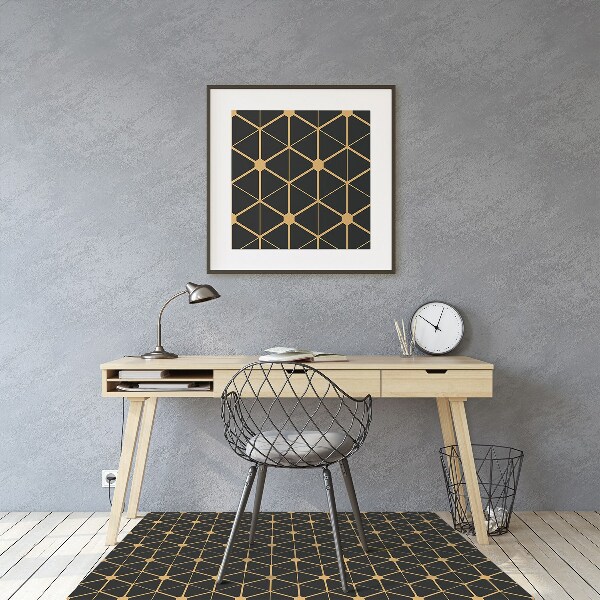 Stuhlmatte für Hartböden Hexagonal