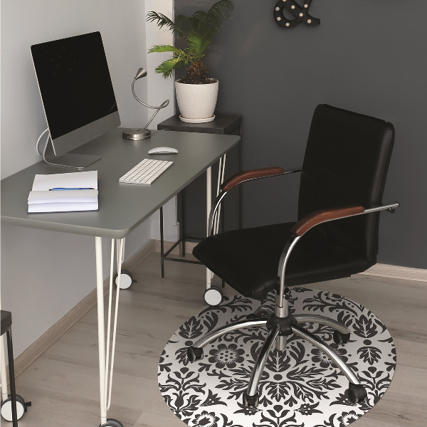 Bürostuhlunterlage Blumenmuster