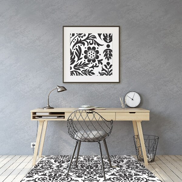 Bürostuhlunterlage Blumenmuster