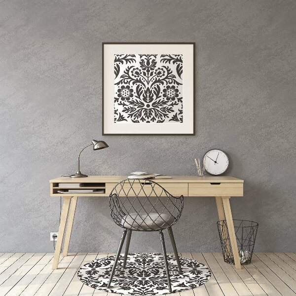 Bürostuhlunterlage Blumenmuster