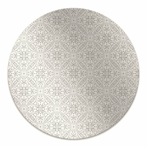 Stuhlmatte für Hartböden Blumenverzierung