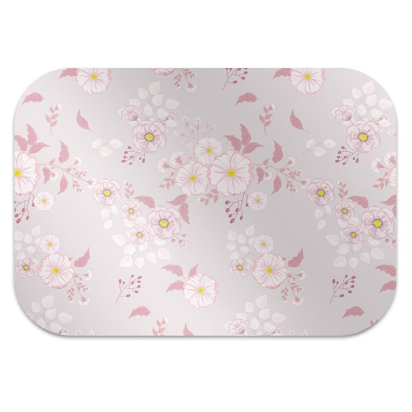 Stuhlunterlage Kleine rosa Blumen