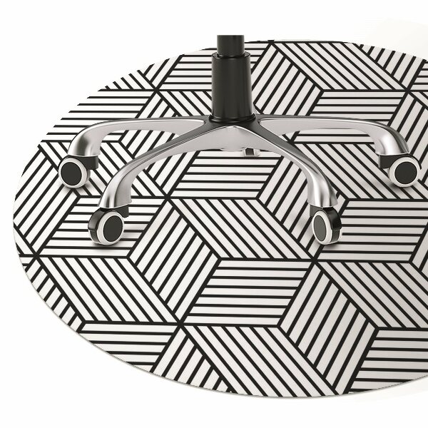 bodenschutzmatte schreibtischstuhl Geometrische Illusion.