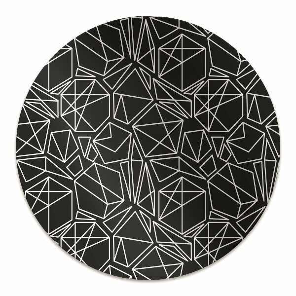 Stuhlmatte für Hartböden Geometrische Feststoffe