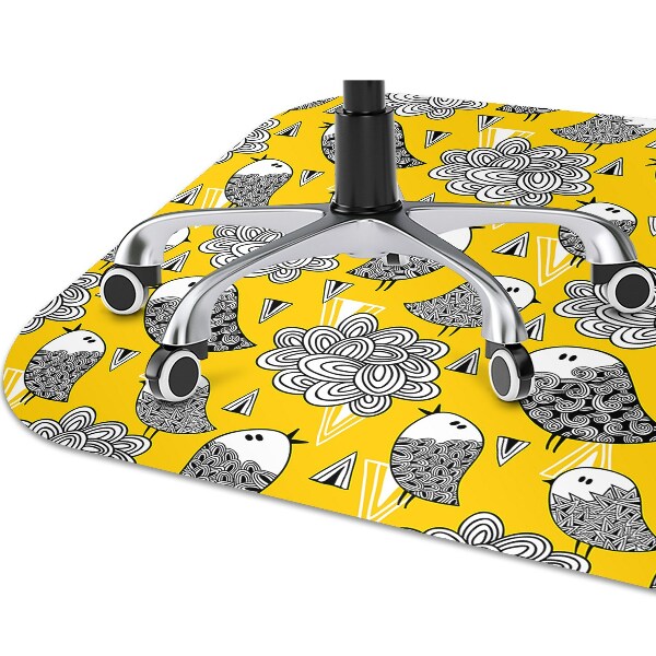 Stuhlmatte für Hartböden Doodle-Vögel