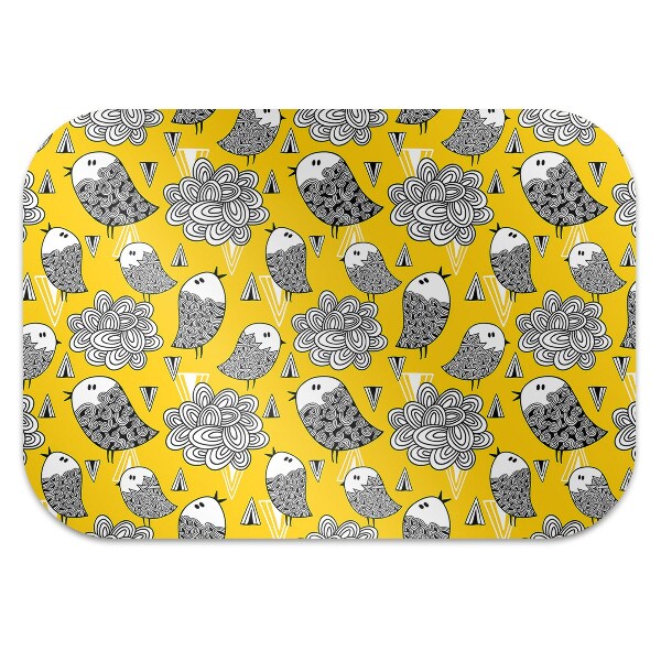 Stuhlmatte für Hartböden Doodle-Vögel