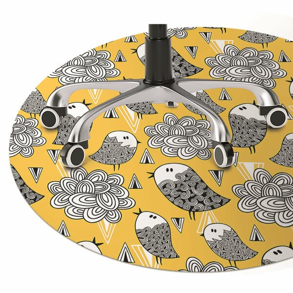 Stuhlmatte für Hartböden Doodle-Vögel