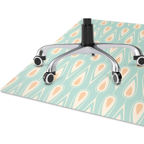 Stuhlmatte Retro-Muster