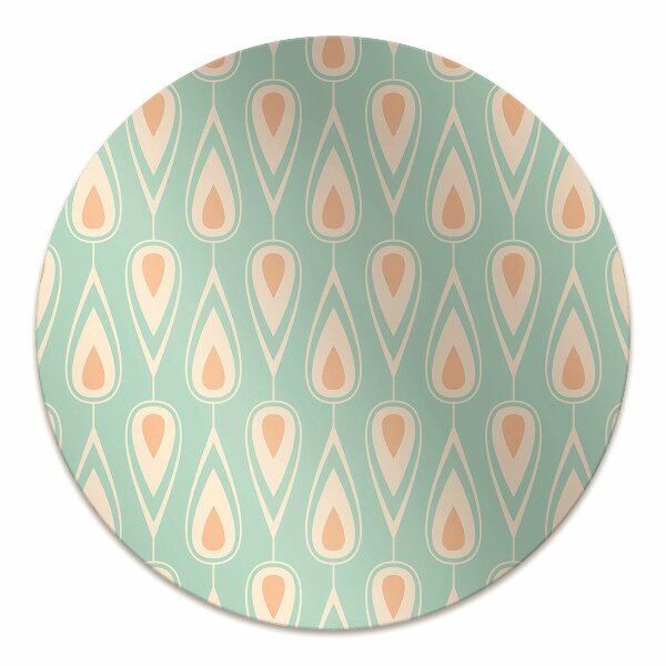 Stuhlmatte Retro-Muster
