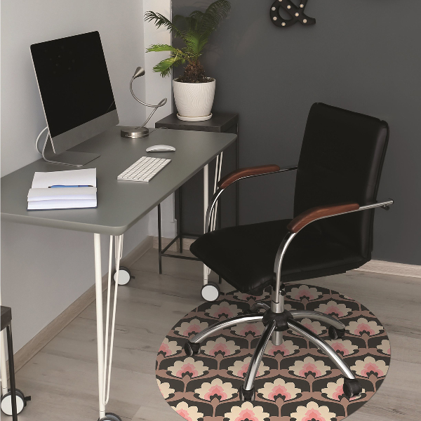 Stuhlunterlage Blumenmuster