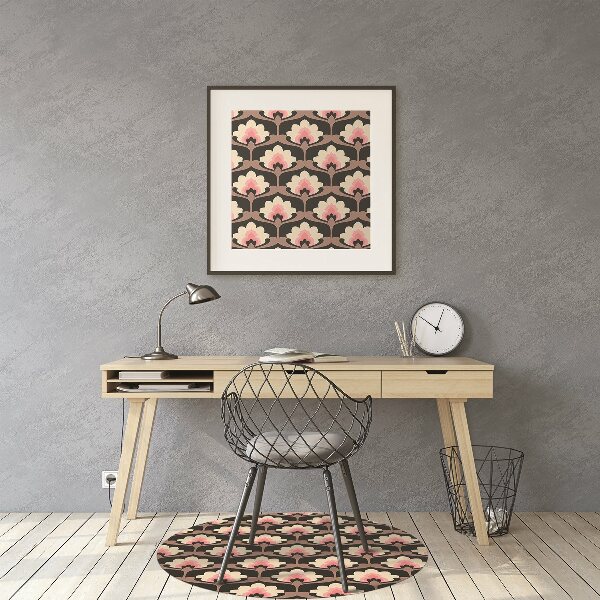 Stuhlunterlage Blumenmuster