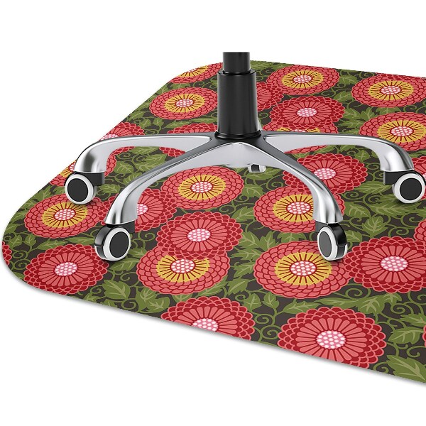 bodenschutzmatte schreibtischstuhl Geometrische Blumen