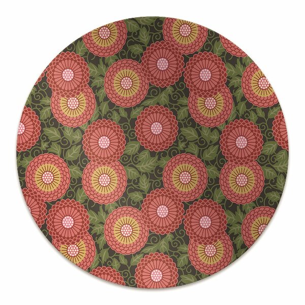 bodenschutzmatte schreibtischstuhl Geometrische Blumen