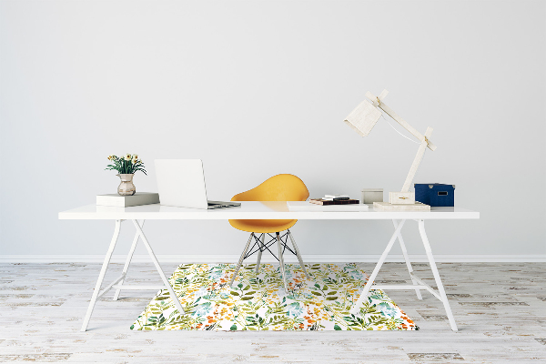 bodenschutzmatte bürostuhl Boho-Blumen
