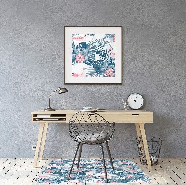 Stuhlunterlage Flamingos und Flecken