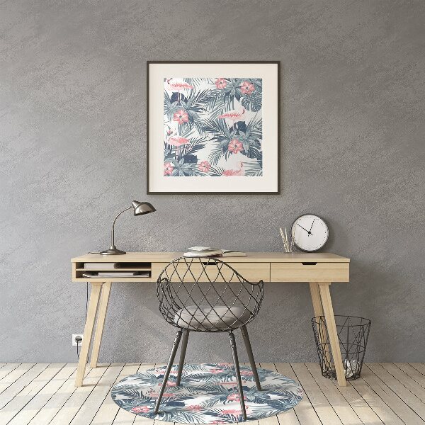 Stuhlunterlage Flamingos und Flecken