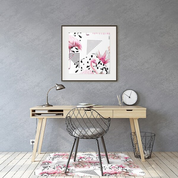 Stuhlmatte Flamingos