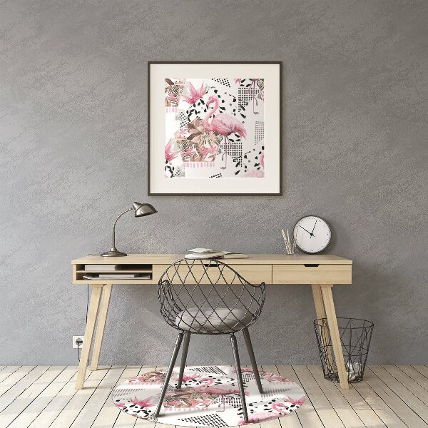 Stuhlmatte Flamingos
