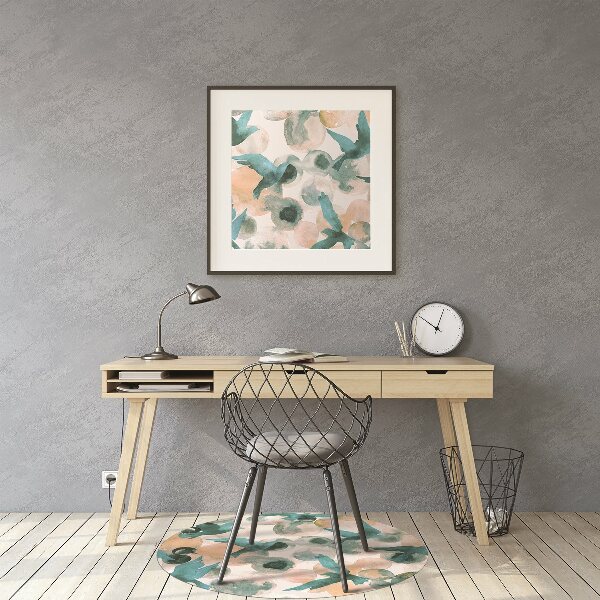 Stuhlmatte Aquarellvögel
