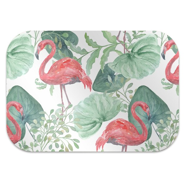 Bodenschutzmatte Exotische Flamingos.