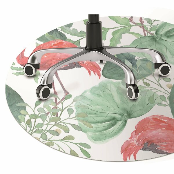 Bodenschutzmatte Exotische Flamingos.