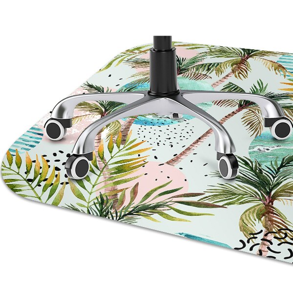 bodenschutzmatte schreibtischstuhl Hawaii Palm.
