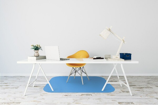 Stuhlmatte für Hartböden Blau