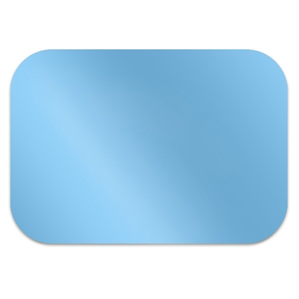 Stuhlmatte für Hartböden Pastellblau.