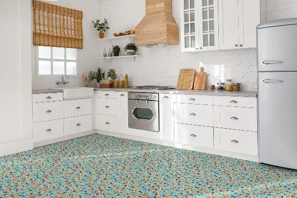 Vinyl wand boden fliesen buntes Mosaik