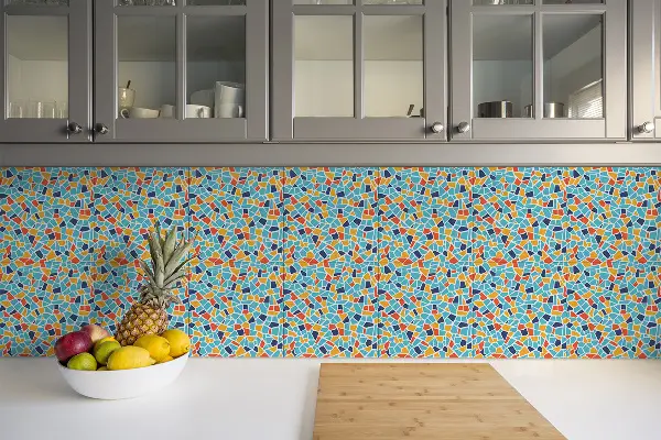 Vinyl wand boden fliesen buntes Mosaik