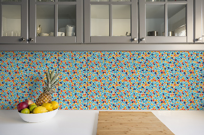 Vinyl wand boden fliesen buntes Mosaik