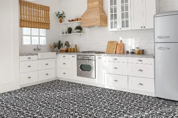 Vinyl fliesen selbstklebend Orientalisches graues Thema