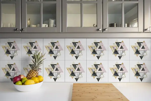 Selbstklebende vinyl fliesen Geometrische Dreiecke