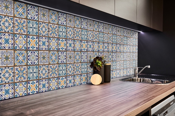 Vinyl wandverkleidung selbstklebend Arabisches Patchwork